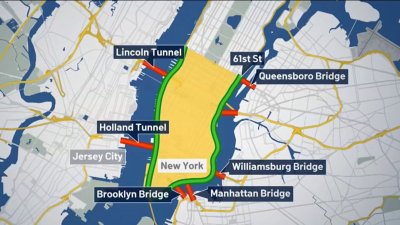 What happened during the first weekday of congestion pricing