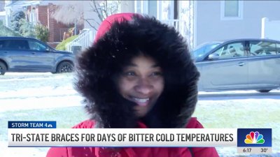 Bitter cold temperatures hit the tri-state area