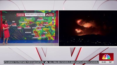 Fire Alert Forecast: 4 a.m. Wednesday update