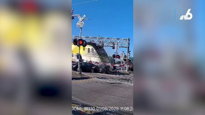 WATCH: Brightline train plows into car that passed traffic arms in North Miami Beach