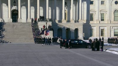 Watch: Carter's casket depart US Capitol, arrive at Washington National Cathedral