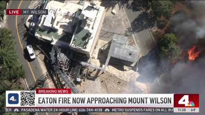 TV news engineer remains calm as wildfire comes dangerously close to Mt. Wilson