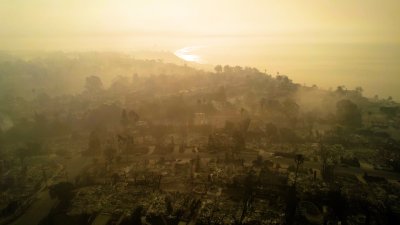 WATCH: Drone video shows fire devastation in Pacific Palisades