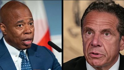 NYC Mayor Eric Adams responds to poll about Andrew Cuomo as mayoral frontrunner