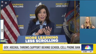 Governor Hochul throws support behind school cell phone ban in New York