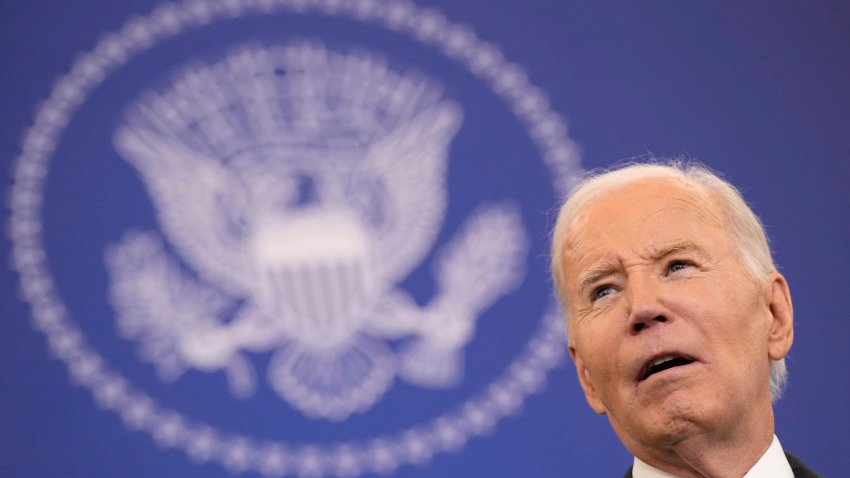 El presidente estadounidense Joe Biden en un evento en la sede del Departamento de Estado en Washington el 13 de enero del 2025. (Foto AP/Susan Walsh)