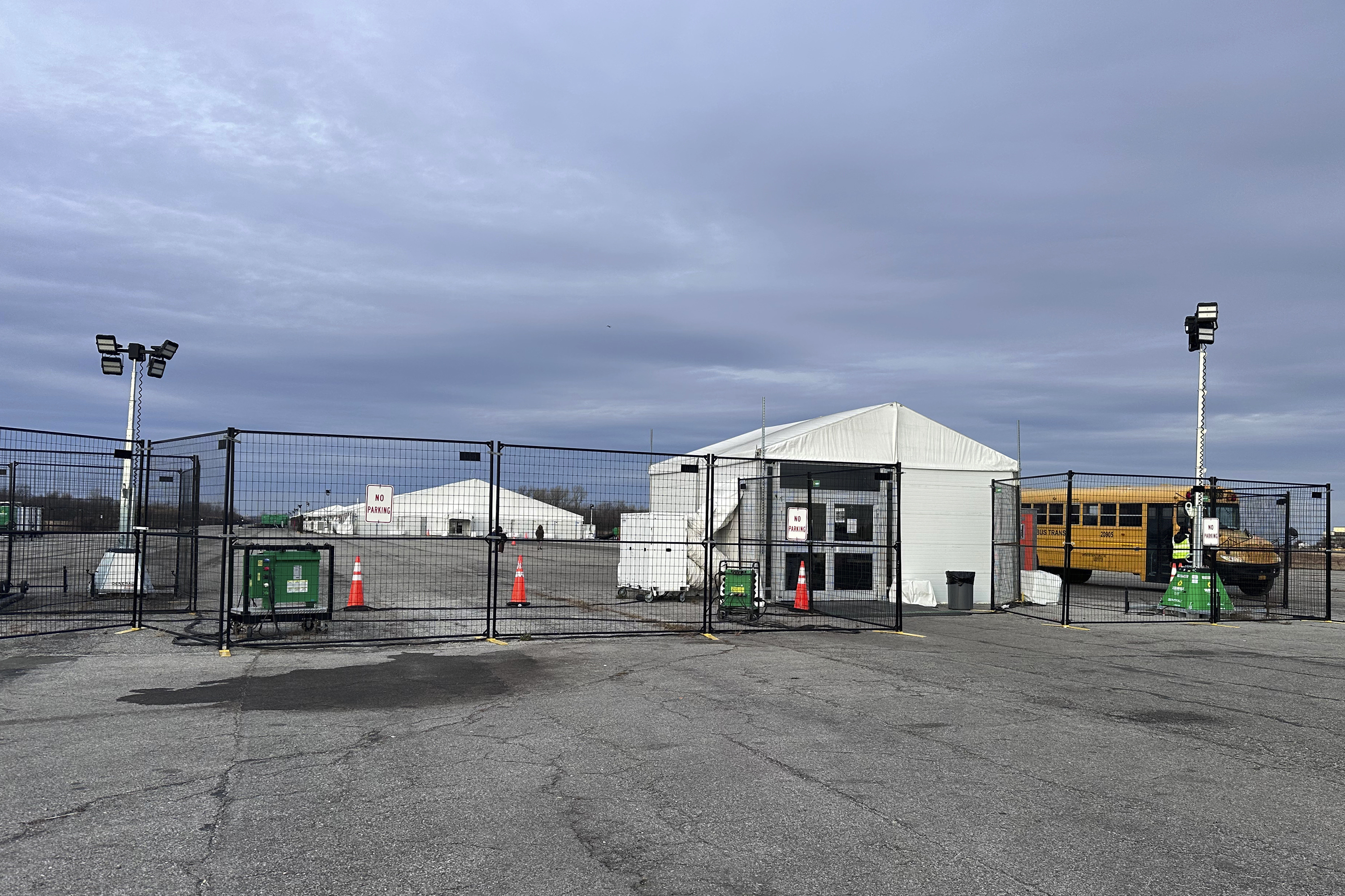 New York Metropolis shutters sprawling migrant tent camp on distant former airfield