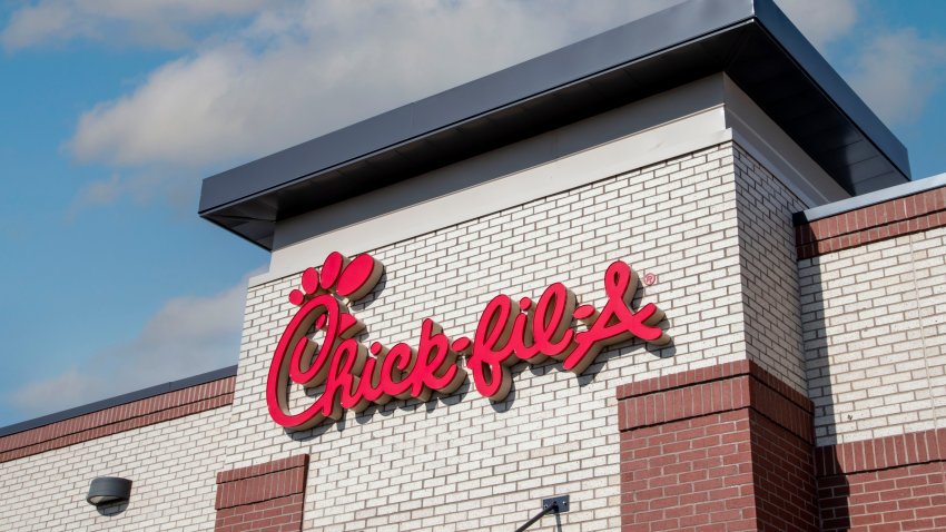 Chick-fil-A logo on restaurant building