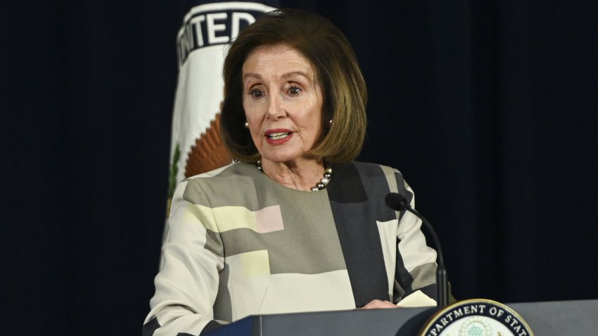 WASHINGTON D.C, UNITED STATES – DECEMBER 9: Nancy Pelosi delivers remarks at the Anti-Corruption Champions Award Ceremony at the Department of State in Washington D.C, United States on December 9, 2024 (Photo by Celal Gunes/Anadolu via Getty Images)