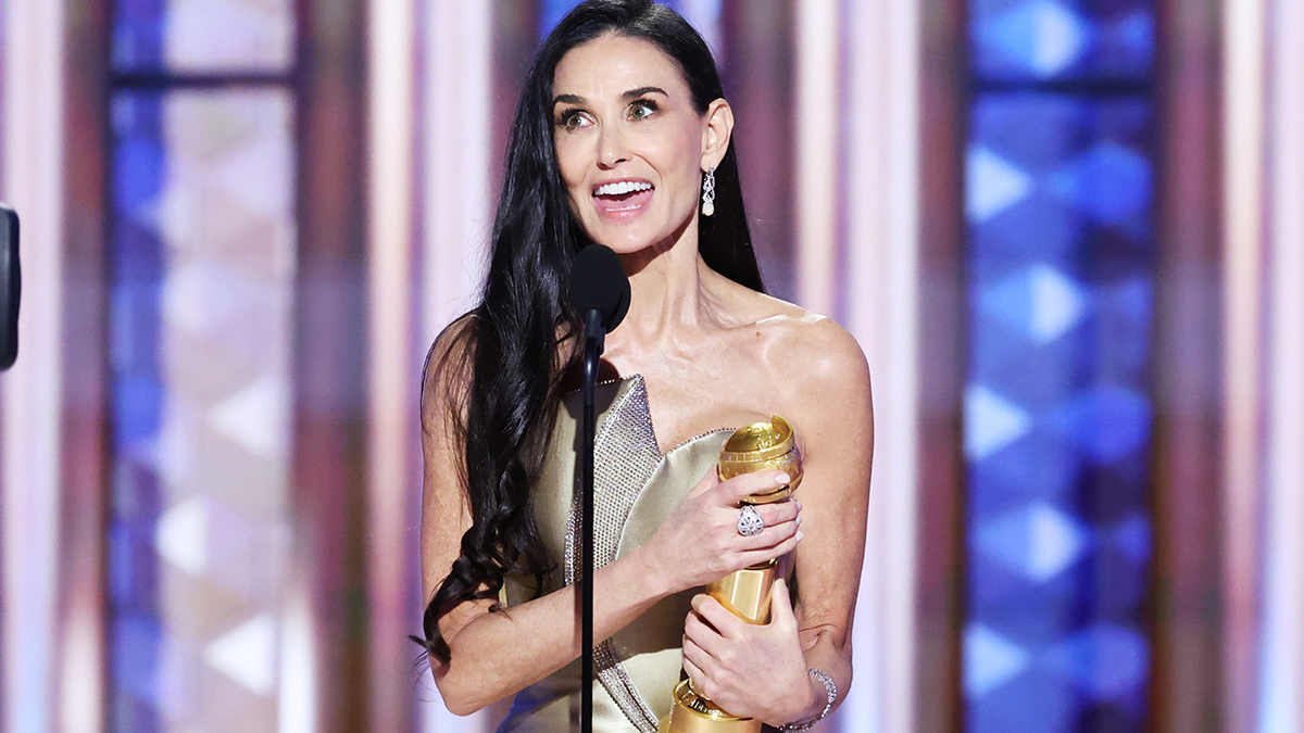 2025 Globes Demi Moore Gives Moving Speech on Lows NBC