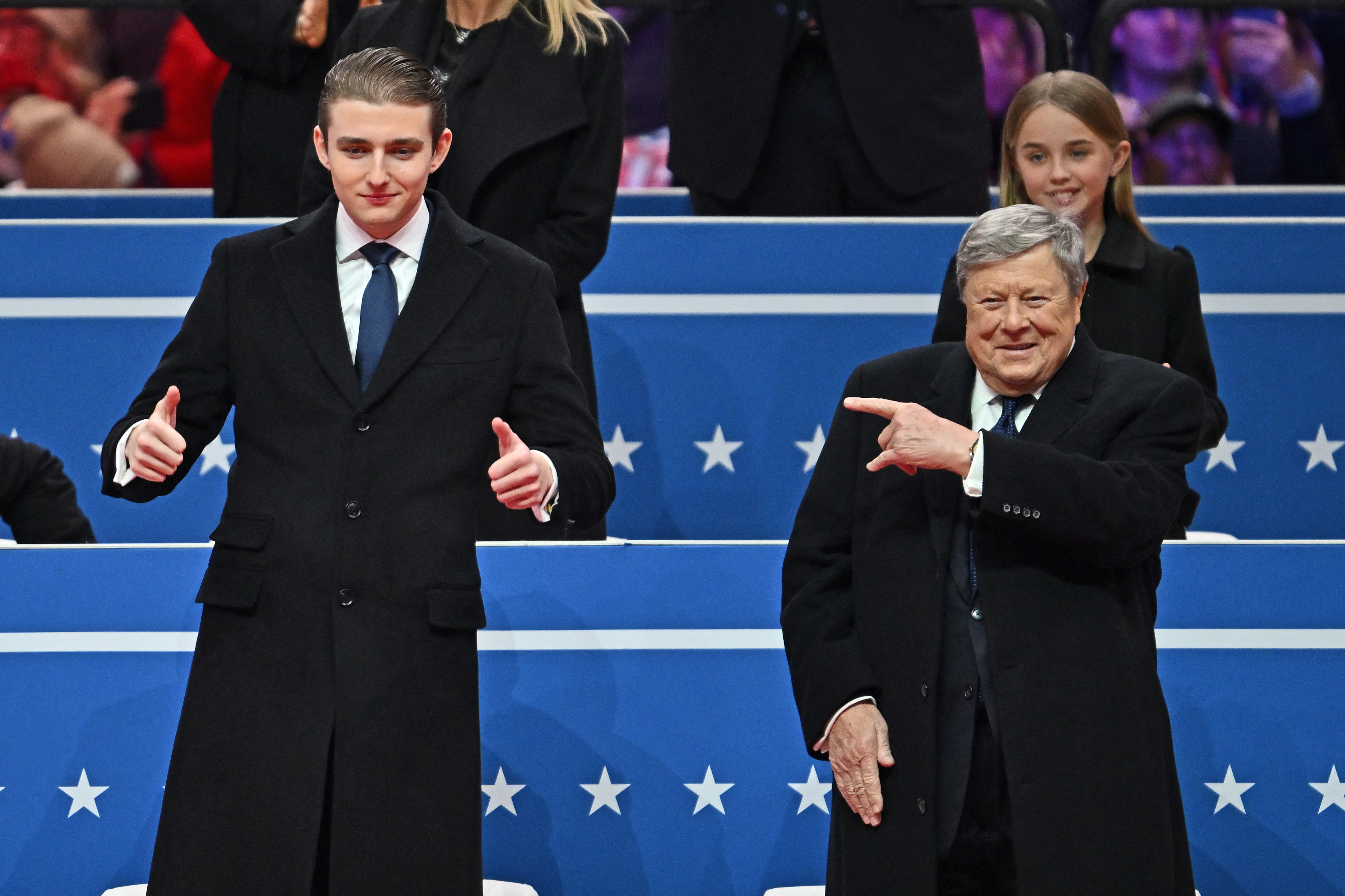 Who is Melania Trump's father? Members of Donald Trump's family circle at  inauguration