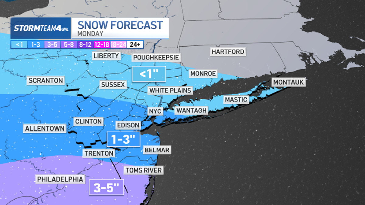 Double Snow Alert for NYC and NJ: This Week's Winter Weather Forecast