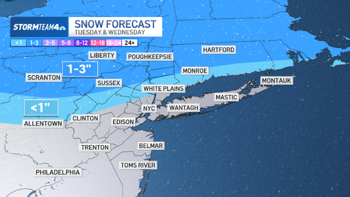 NYC Snow Forecast: 4 Chances This Week, But Don't Get Your Hopes Up Too High!