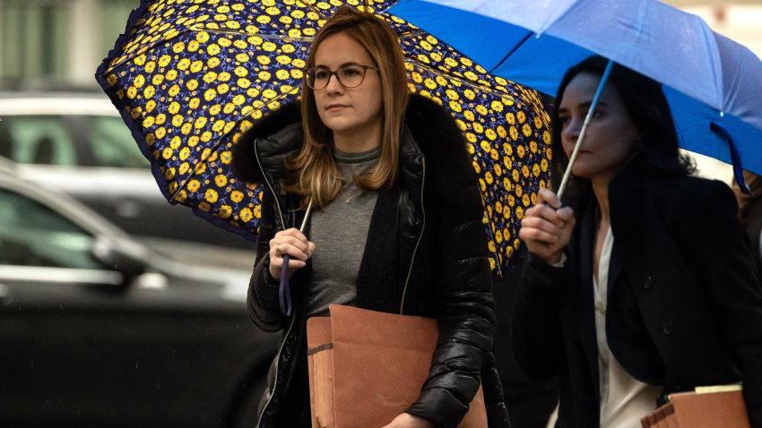 Danielle Sassoon, assistant US Attorney for the Southern District of New York, left, arrives at court in New York, US, on Thursday, March 28, 2024. FTX co-founder Sam Bankman-Fried was sentenced to 25 years in prison for stealing billions of dollars from customers, marking the final chapter in a case that has both captivated and overshadowed the