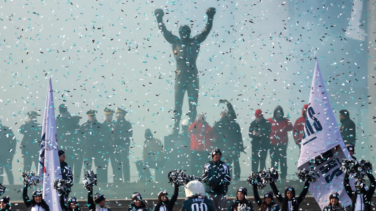 Recap: Eagles wrap up Super Bowl parade with speeches – NBC New York