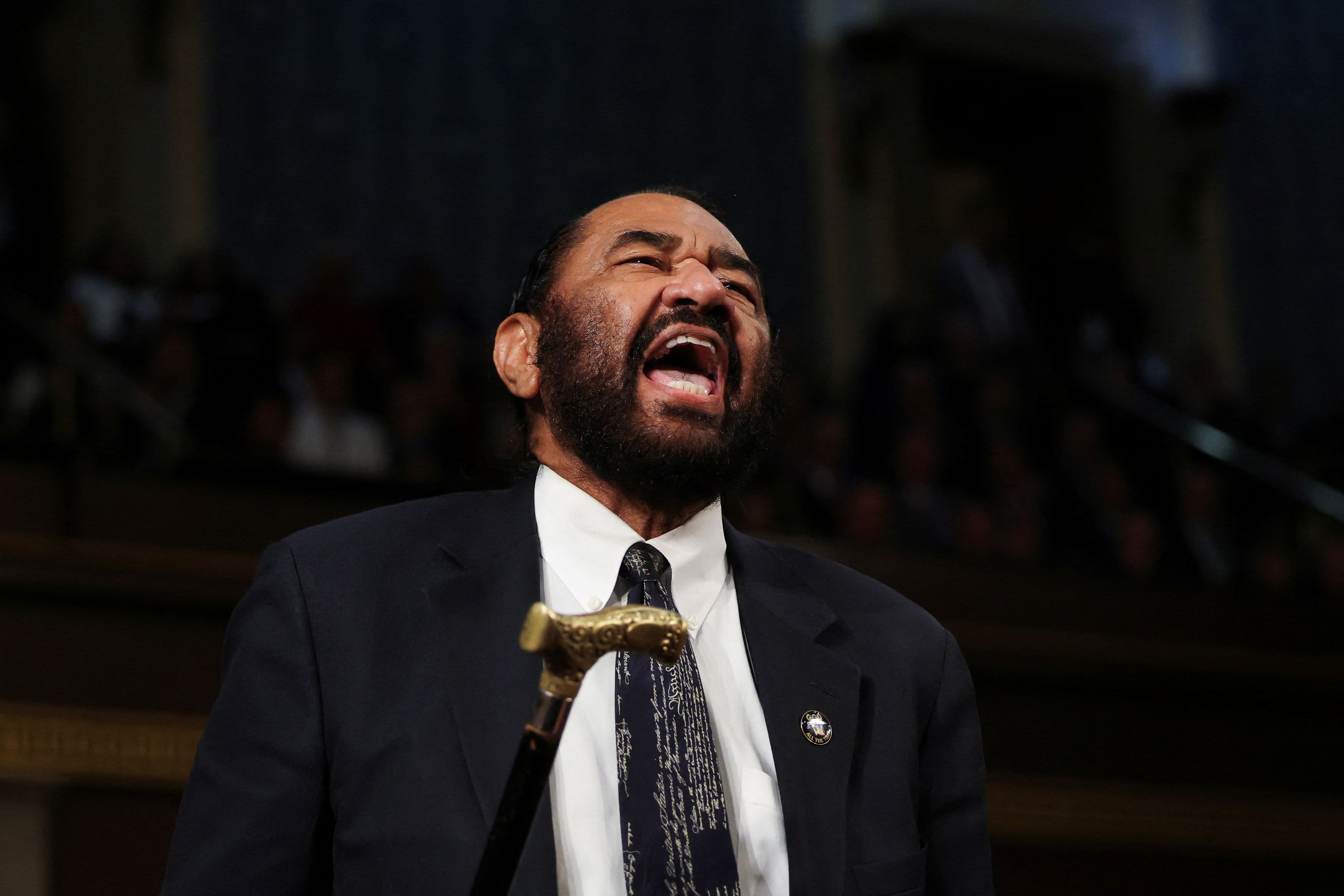 Rep. Al Inexperienced tossed from Trump’s tackle to Congress after disrupting speech Rep. Al Inexperienced tossed from Trump’s tackle to Congress after disrupting speech