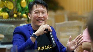 Richard Teng, chief executive officer of Binance Holdings Ltd., at an event hosted by the Foreign Correspondents Association in Singapore, on Tuesday, Sept. 17, 2024.