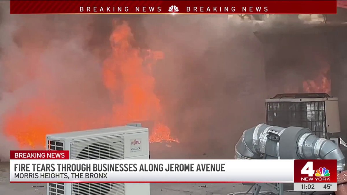 Massive fire tears through businesses in Bronx along Jerome Avenue ...