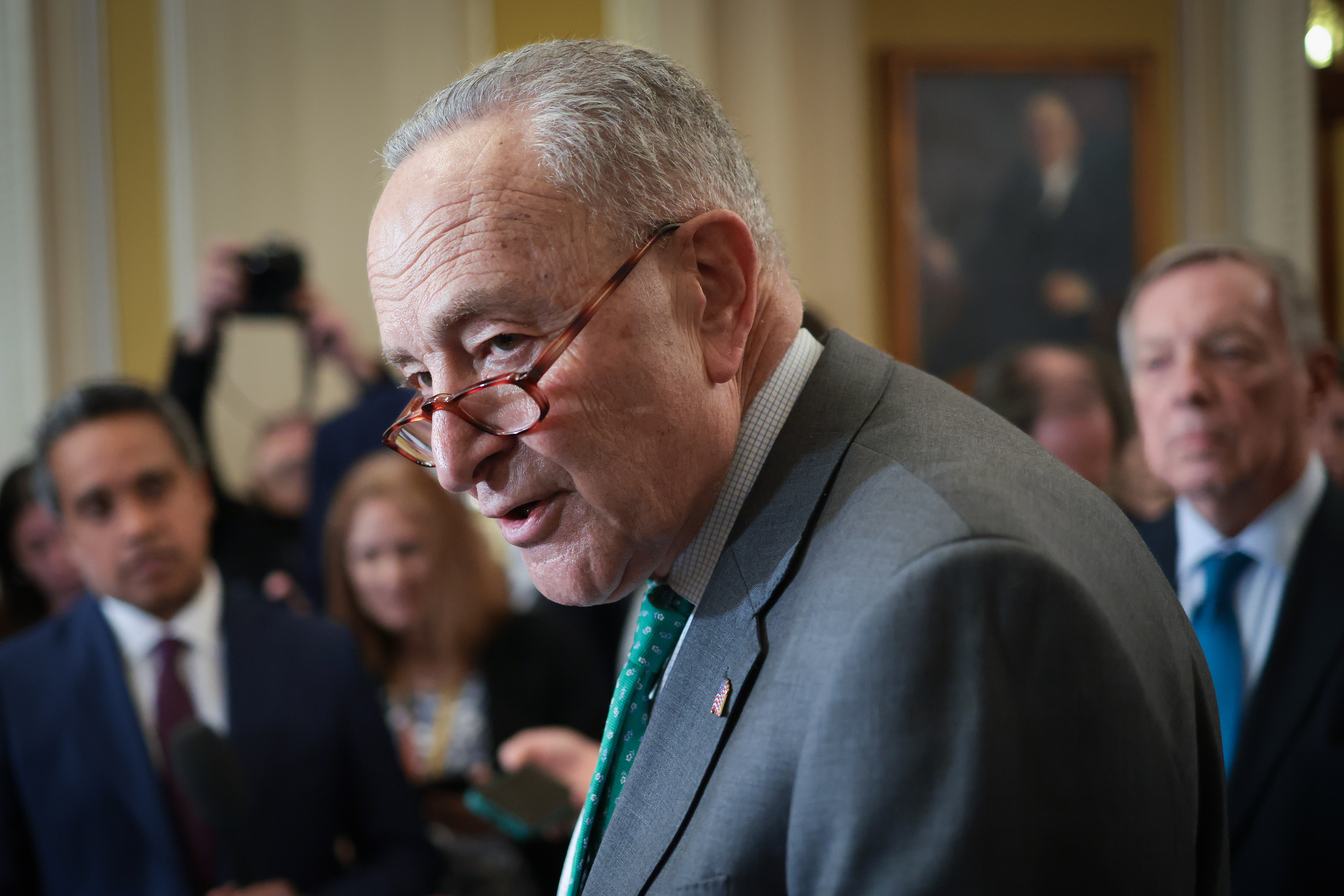 Chuck Schumer postpones e-book tour amid liberal criticism over spending vote Chuck Schumer postpones e-book tour amid liberal criticism over spending vote