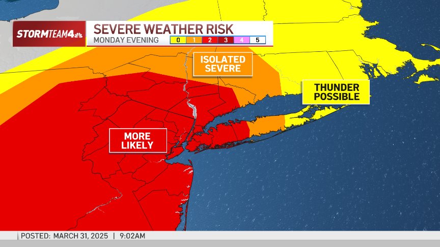 Extreme storms threaten NYC space, could convey heavy rain, wind, damaging hail Extreme storms threaten NYC space, could convey heavy rain, wind, damaging hail