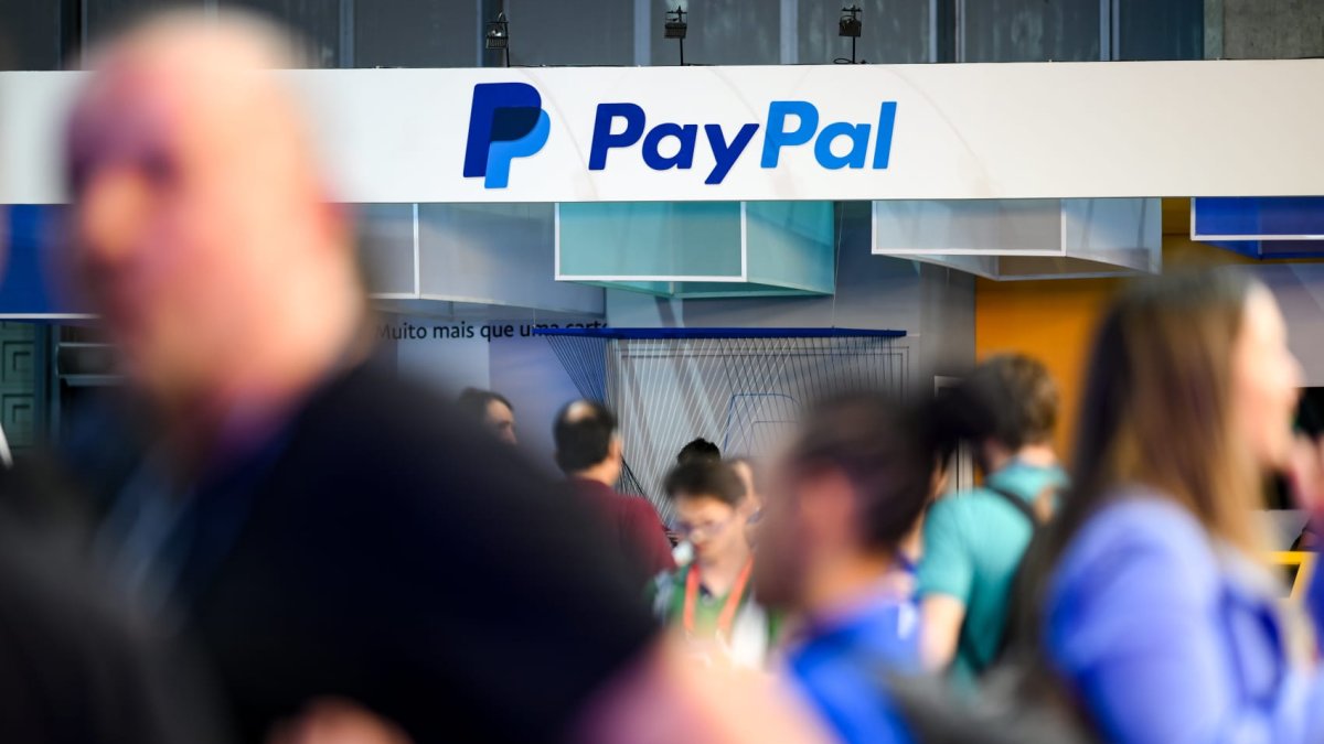 PayPal stock sinks 8% as company reports slow growth in key margin ...