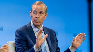 Chevron CEO Mike Wirth speaks at CERAWeek by S&P Global in Houston, Monday, March 10, 2025.