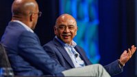 IBM CEO Arvind Krishna speaks at the SXSW conference in Austin, Texas, on March 11, 2025.