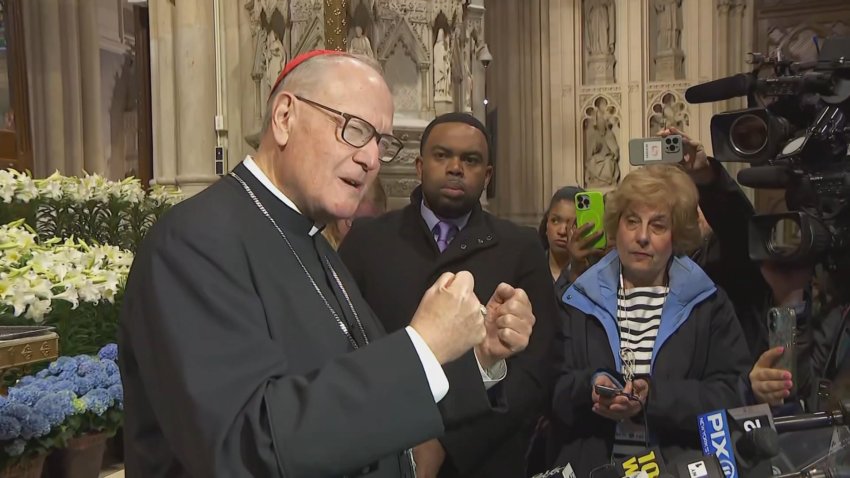 cardinal dolan speaks to reporters