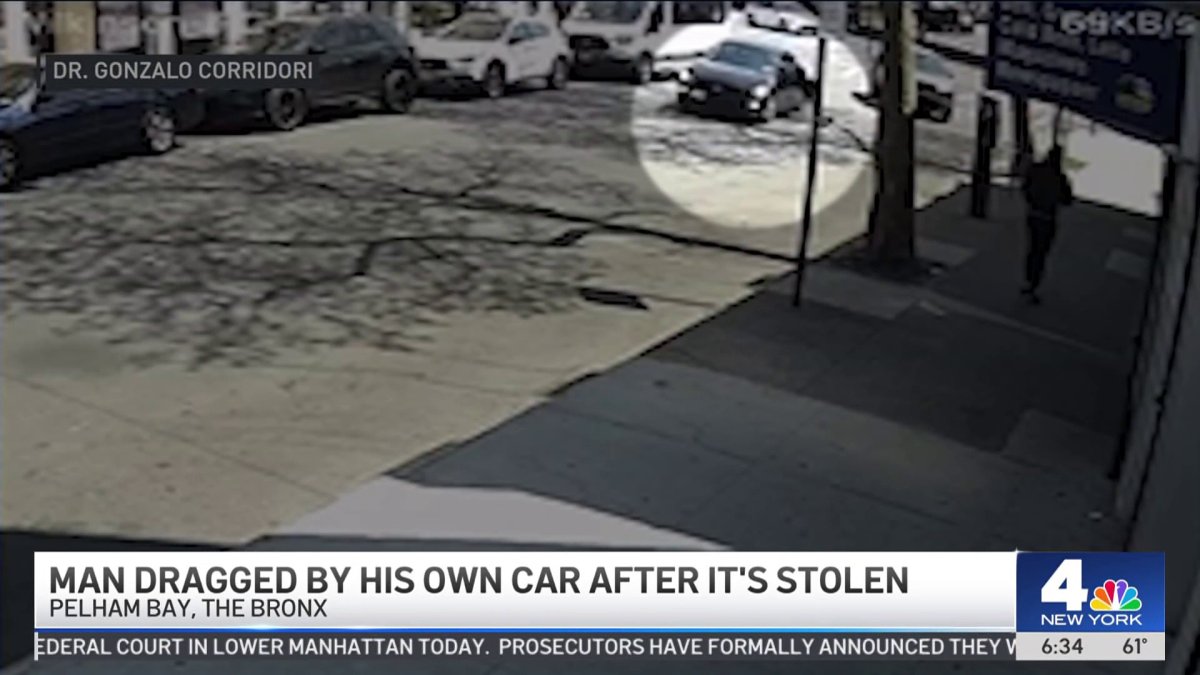 Man dragged by own car after it’s stolen in Bronx – NBC New York