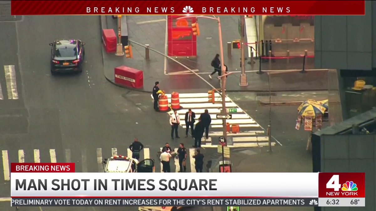 Man shot in Times Square, no arrests made yet: NYPD – NBC New York