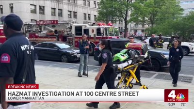 Hazmat investigation underway at Manhattan courthouse on Centre Street