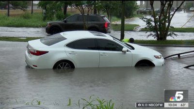 Heavy rain in North Texas leads to high water, damaged homes and stranded drivers