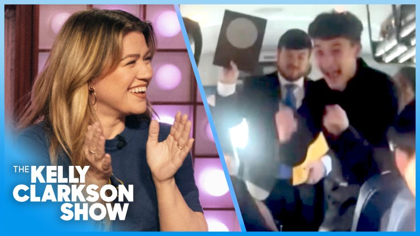 Kelly Clarkson surprises high school band director from viral TikTok