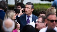 Defense Secretary Pete Hegseth attends the White House Easter Egg Roll on Monday, April 21, 2025.