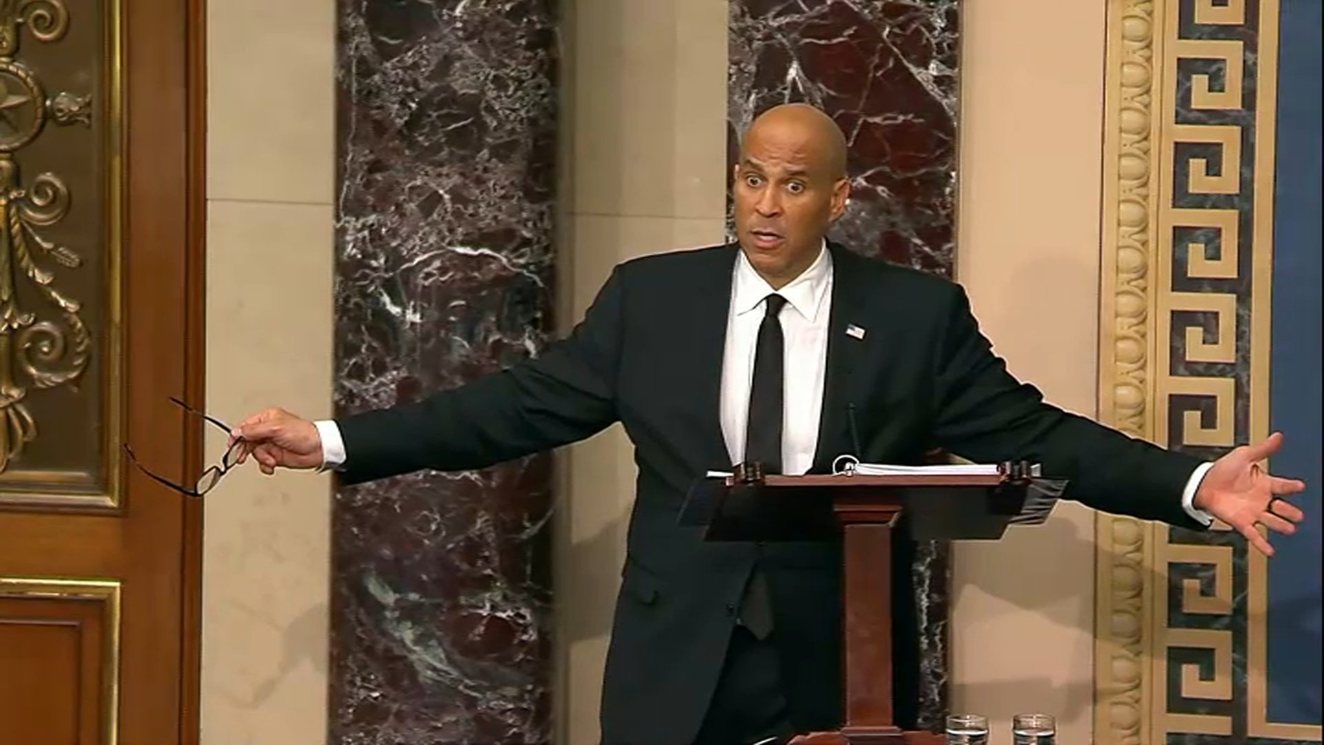 NJ Sen. Cory Booker launches all-night filibuster to protest Trump agenda NJ Sen. Cory Booker launches all-night filibuster to protest Trump agenda