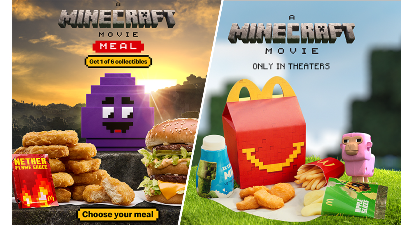 McDonaldâs Minecraft Movie meals â for adults and kids â are here â NBC ...