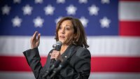 Former Vice President Kamala Harris, seen here during her Boston campaign stop at Roxbury Community College, benefitted from fundraising by ActBlue.