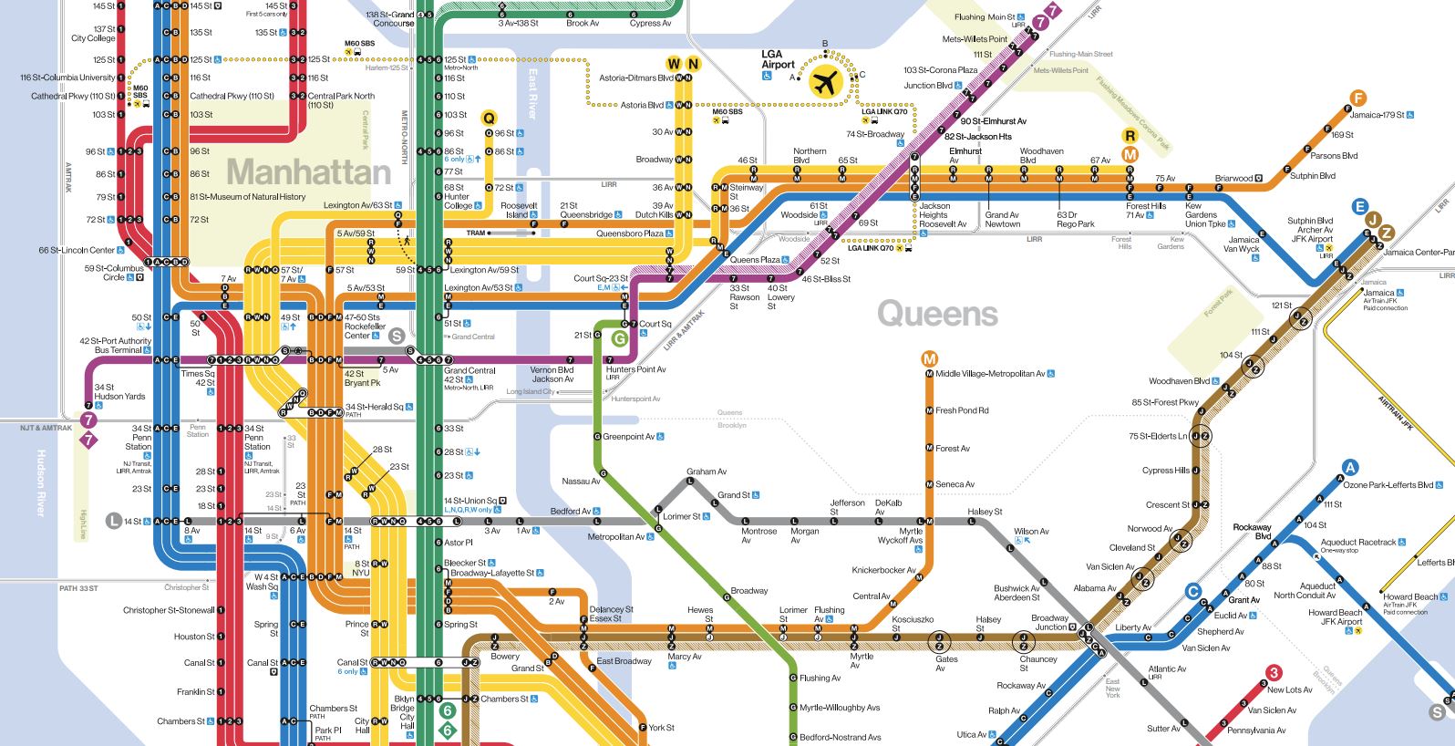 MTA Unveils First New Map Of NYC Subways Since 1979 NBC New York New Subway Map 