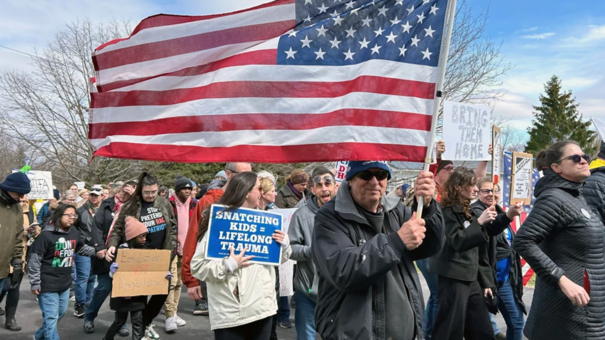 Protesters in small New York village march to Trump border czar’s residence over household’s ICE detention Protesters in small New York village march to Trump border czar’s residence over household’s ICE detention