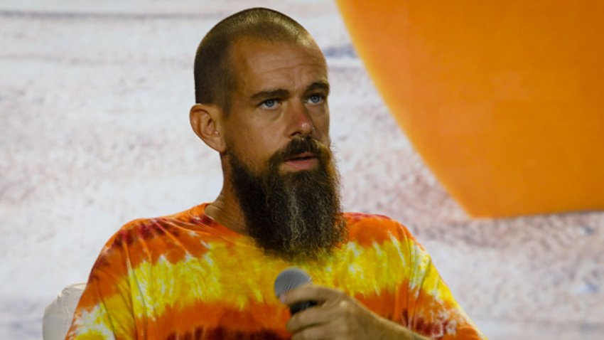 Jack Dorsey, co-founder and chief executive officer of Twitter Inc. and Square Inc., speaks during the Bitcoin 2021 conference in Miami, Florida, U.S., on Friday, June 4, 2021.