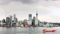 Buildings in Auckland, New Zealand, on Monday, May 22, 2023.