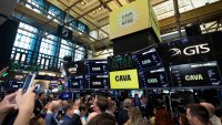 The New York Stock Exchange welcomes executives and guests of CAVA Group, Inc. (NYSE: CAVA), on June 15, 2023, in celebration of its initial public offering. To honor the occasion, Brett Schulman, Chief Executive Officer + Co-Founder, joined by Lynn Martin, NYSE President, rings The Opening Bell®.
