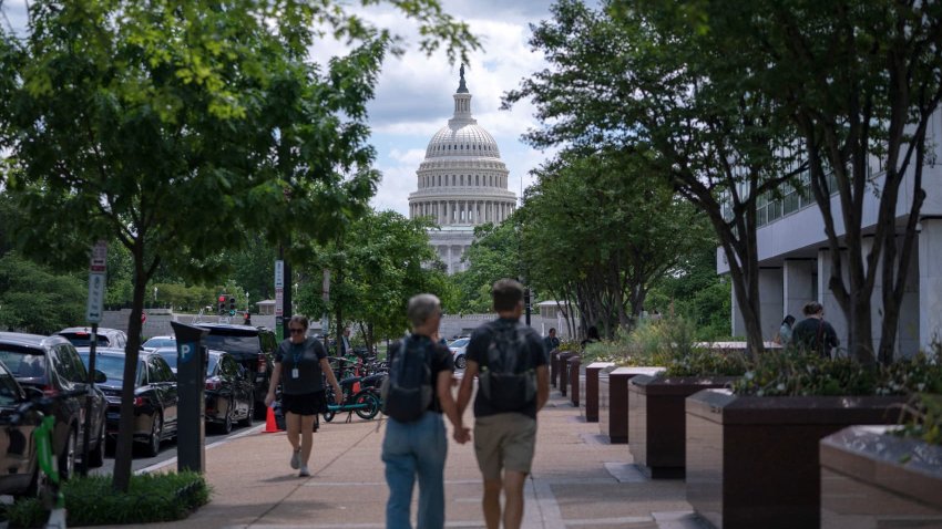 The U.S. Capitol is seen on Capitol Hill in Washington, D.C., U.S., May 7, 2025.