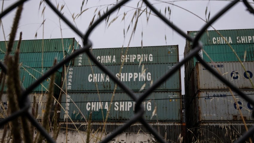 China Shipping containers are seen at the port of Oakland, as trade tensions continued over U.S. tariffs with China, in Oakland, California, U.S., May 12, 2025.