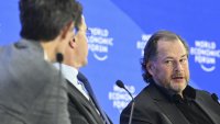 Salesforce CEO Marc Benioff attends the 55th annual meeting of the World Economic Forum in Davos, Switzerland, on Jan. 23, 2025.