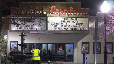 Ceiling collapses inside NJ movie theater