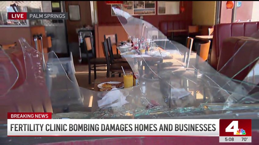 Palm Springs community rattled by damage from fertility clinic bombing