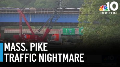 Traffic nightmare on the Mass. Pike this weekend