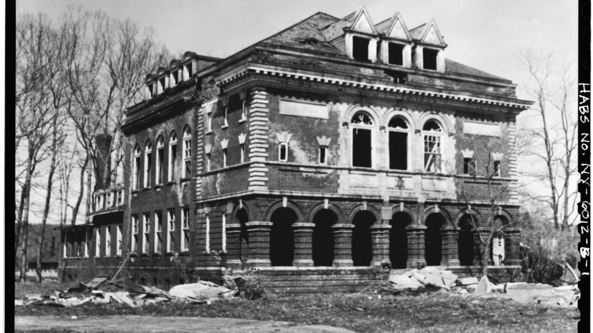 This undated photo provided by the Library of Congress shows the Thomas Indian school in Irving, N.Y. (Library of Congress via AP)