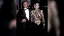  Fashion designer Bob Mackie and singer/actress Cher attend The Metropolitan Museum's Costume Institute Gala Exhibition of "Costumes of Royal India" on December 9, 1985 at The Metropolitan Museum of Art in New York City. (Photo by Ron Galella/Ron Galella Collection via Getty Images)